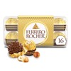 Ferrero Rocher Gourmet Hazelnut Milk Chocolate Gift Box, 16 Individually