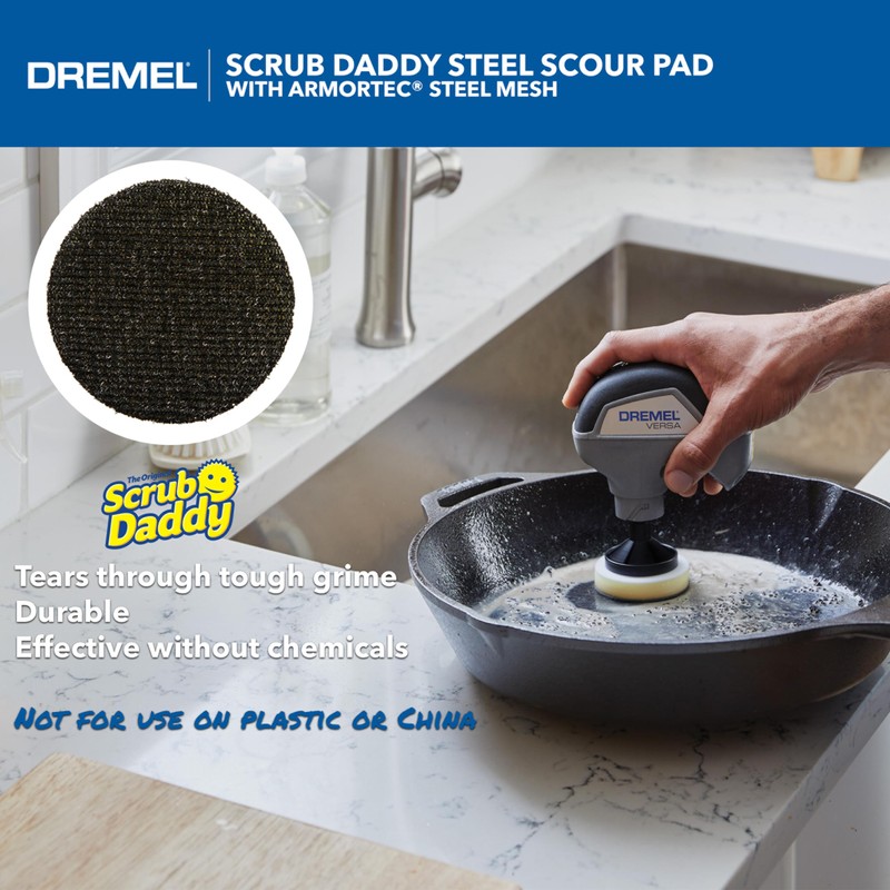 Dremel Versa 5-Pack Scrub Daddy Cleaning Sponge Pads, Variety Pack