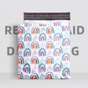 SHIPKEY 100 Pcs Blue Rainbow Poly Mailers 10x13inch, Water-proof Thank