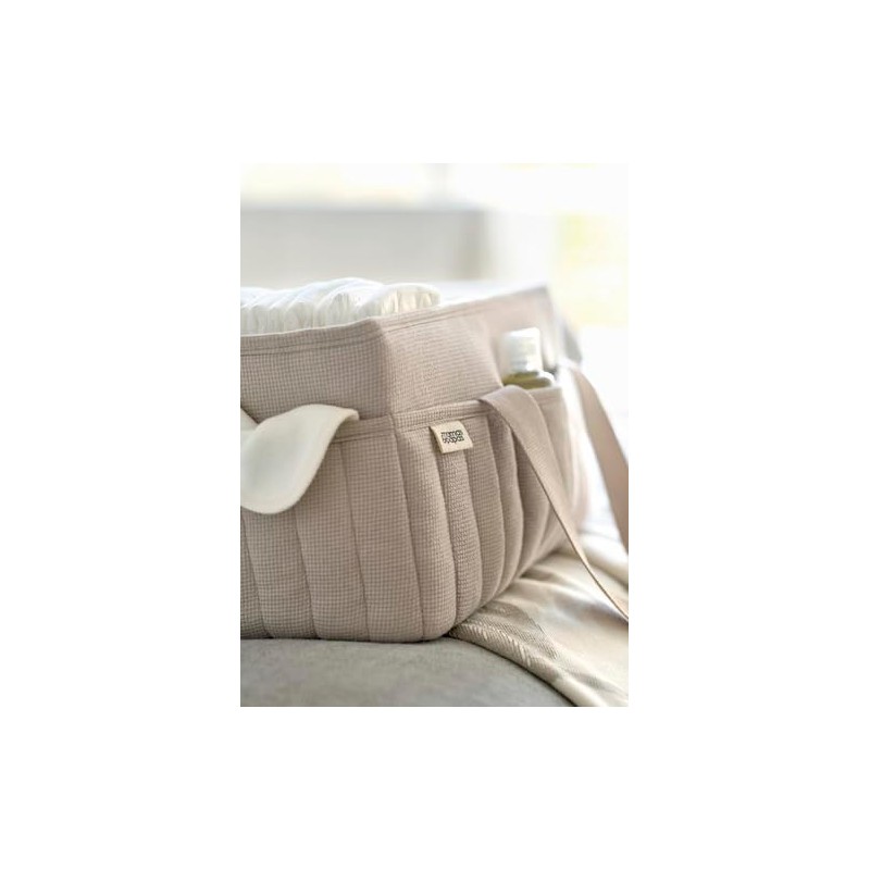 Mamas & Papas Nappy Caddy - Cashmere Waffle | Textured