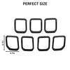 Jimen Compatible with Jeep Compass 2021-2023, 7PCS Front Grille Inserts