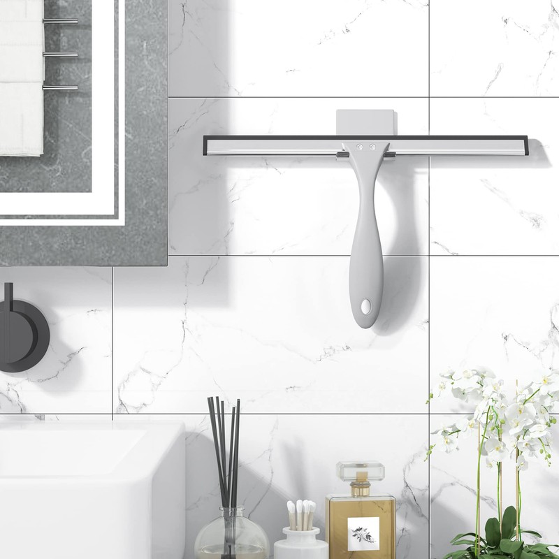 AmazerBath Squeegee for Shower Glass Doors - All-Purpose Squeegee with