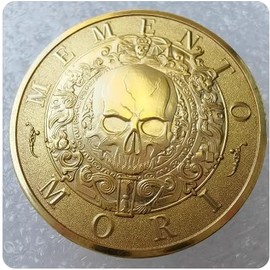 Memento Mori Carpe Diem Collectible Challenge Coins (Gold Plate)