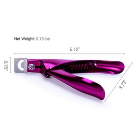 MelodySusie Nail Clippers Manicure Tip Cutter for False Nails Gel Nails False Nails Rose Red