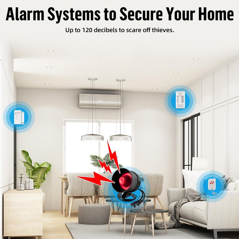 House Alarms System WiFi, Door Window Sensor Alarm System-Home Security