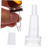 ULTECHNOVO 100pcs Professional Horn-shape Vial Bottles Caps for Essence Storage