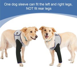 Coodeo Dog Recovery Suit, Cone Collar Alternative, Abrasion Resistant Dog Recovery Sleeve, Washable 2.5mm Thick and Waterproof, Pet Wounds Prevent Licking, Bite, Keep Dry（Grey，2XL