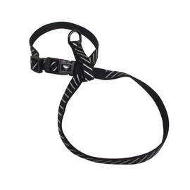 Hamilton Chea RF LGBK Reflective 3/8-Inch Adjustable Reflective Figure 8 Pup-Cat Harness, Large, Black