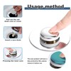 Universal sink plug,pop up sink plug replacement,Stainless Brass Bounce Core
