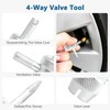 45 PCS Valve Stem Core Removal Replacement Tool Kit, Tire