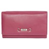 Women's pink soft genuine leather wallet HMT