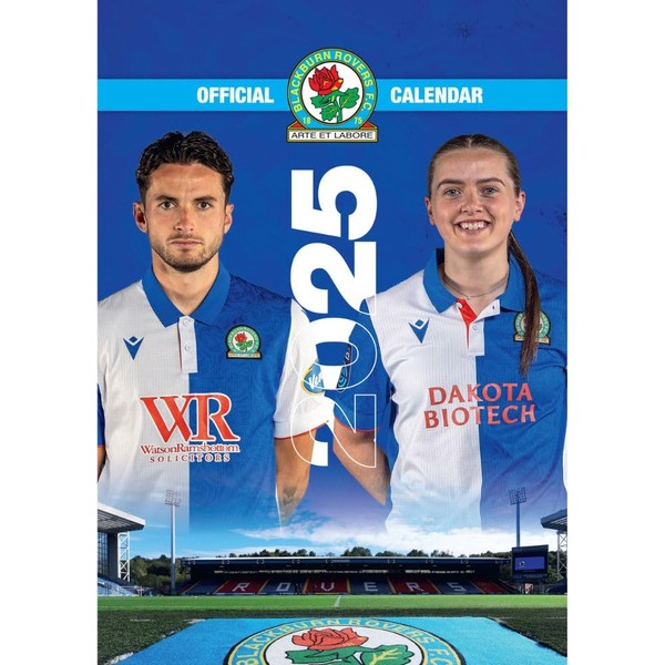 2025 Calendar Blackburn Rovers FC Month to View A3 Football