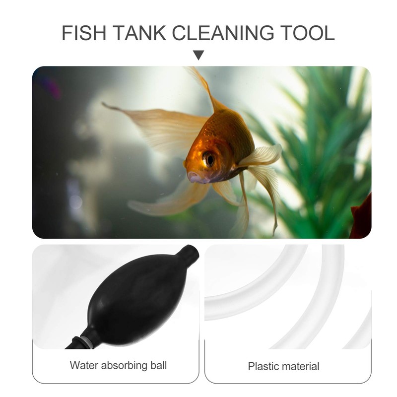 Ipetboom 3sets Mini Aquarium Water Changer Siphon Tool Easy to