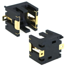 LUORNG 5PCS Container Box LR44 Horizontal Coin Cell Holder Black AG13 SMD Coin Cell Holder 14x15x12MM/0.55x0.6x0.47Inch for DIY Arduino Project and PCB Board