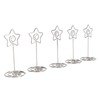 20PCS Desk Memo Clips Table Number Holder Star Shape Metal