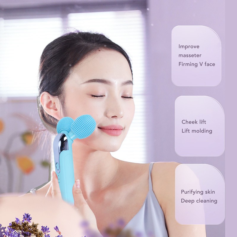 Electric Facial Massage Roller Adjustable Cleaning Pore Vibration Lifting IPX5