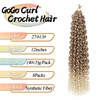 8 Packs GoGo Curl Crochet Hair 12 Inch Short Curly
