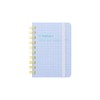 Delphonics Rolburn Notebook with Pocket, Schola, Mini (Light Blue)