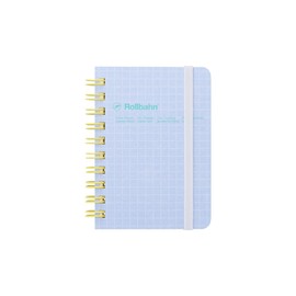 Delphonics Rolburn Notebook with Pocket, Schola, Mini (Light Blue)