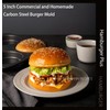 HOMOMSAE Large Hamburger Bun Pan, 5 Inch Perforated Commercial Non-Stick