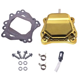 FUWTLP Golden Plastic Valve Cover With Billet Aluminum Spacer For Predator 212 Non hemi For Coleman CT200U CT100U BT200X CC100X Mini Bike SK100 KT196 Go Kart For Honda GX160 GX200 Clone 196cc