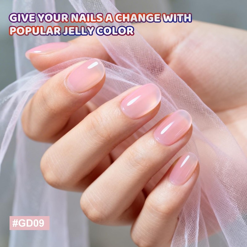 36Pcs Gel Nail Polish Kit with U V Light Crystal
