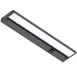 LAGOM 12" Direct Wire Dimmable LED Under Cabinet Lights, Selectable 2700K/4000K/5000K, Selectable Brightness, Black Finish, UC0112BK27