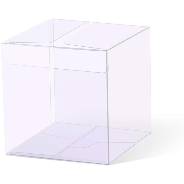 YOZATIA 25PCS Transparent Boxes 2.4 x 2.4 x 2.4 inch, Candy Box, Clear Favor Boxes Gift Boxes for Wedding, Party and Baby Shower Favors