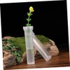 SUPVOX 100Pcs Transparent Hydroponic Flower Vases Desktop Plant Propagation Tubes