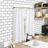 No. 918 Martine Microfibre Valance and Tier Set, Semi Clear,