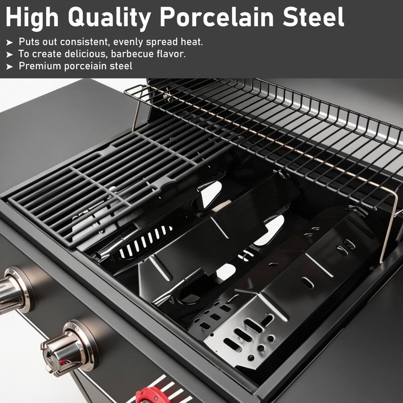 Grill Parts Kit for Dyna-Glo DGF371CRP-D, Grates & Heat Plates
