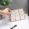 Hipiwe Business Card Display Stand Vertical Gold Name Card Holder