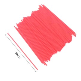 spray can straws, Replacement Spray Can Extension Straw,Red Plastic Extension Straws,5Inches. (100 Pack)