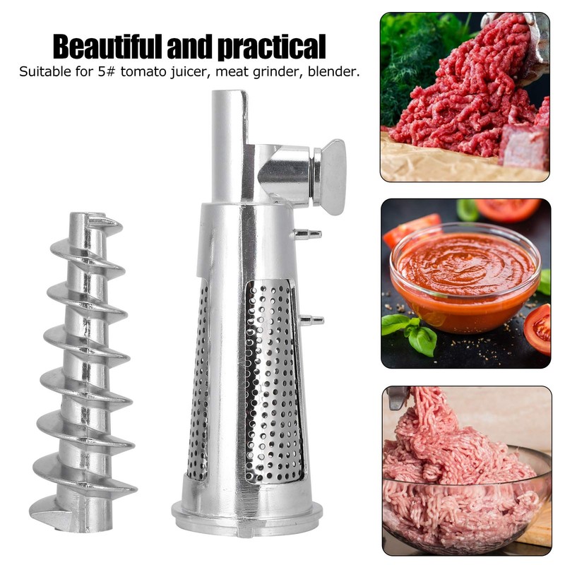 Juicer Accessories, Tomato Juicer Attachment, Meat Grinder, Screw Shank, Filter