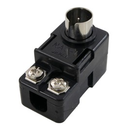 Antenna Plug One-Touch 75Ω/300Ω Dual Use, Black, Simple Packaging, 10 Pieces, Cable Processing Required
