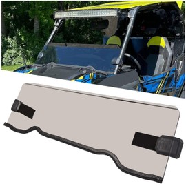HECASA Half Windshield Tinted Compatible with 2015-2018 Polaris RZR S 900 / 4 900 / 900 XC / S 1000 / XP 1000 / XP 4 1000 / Turbo Models (Fits 2 and 4 seat)