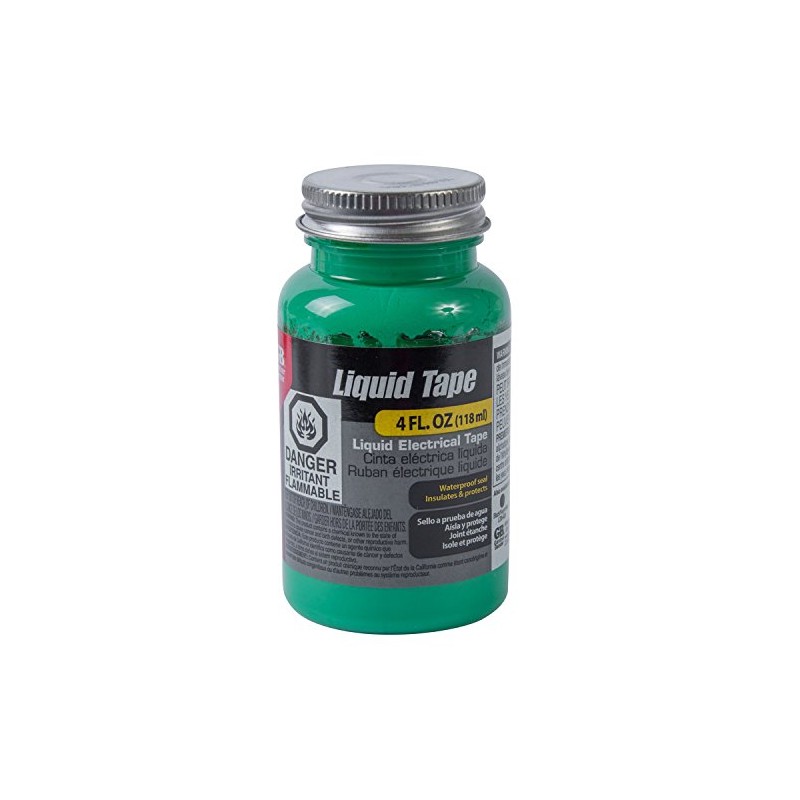 Gardner Bender LTG-400 Waterproof Liquid Electrical Tape, 4 oz, Green
