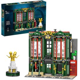 Under the Baubles Magical Alley Toy Building Set for Wizards and Witches, 1056 PCS Collectible Wizarding World Gifts Idea for Harry Fans