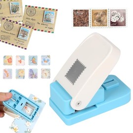 Perforadora de Estampillas Manual para Papel, Cortador de Figuras Cuadradas 2.5x2cm para Manualidades, Perforadora de Papel Figuras Scrapbooking, Tarj