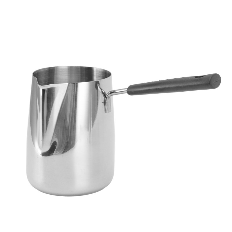Long Handle Coffee Toroid Pitcher 304 Stainless Steel Rustproof Smoother