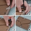 AccEncyc 50 Pack Glass Retainer Kit 4-5mm Clips With Screws
