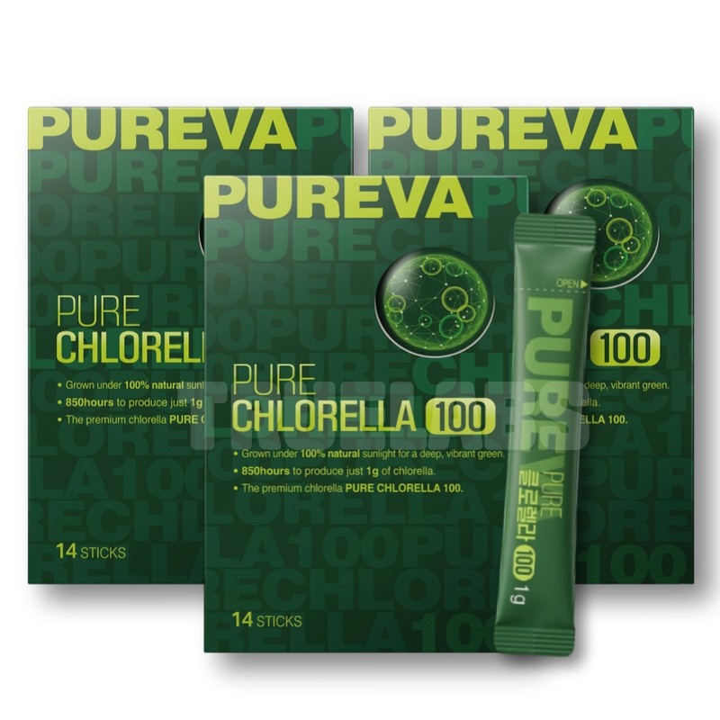 Pureva Pure Chlorella 100 3 boxes / 퓨레바 퓨어 클로렐라