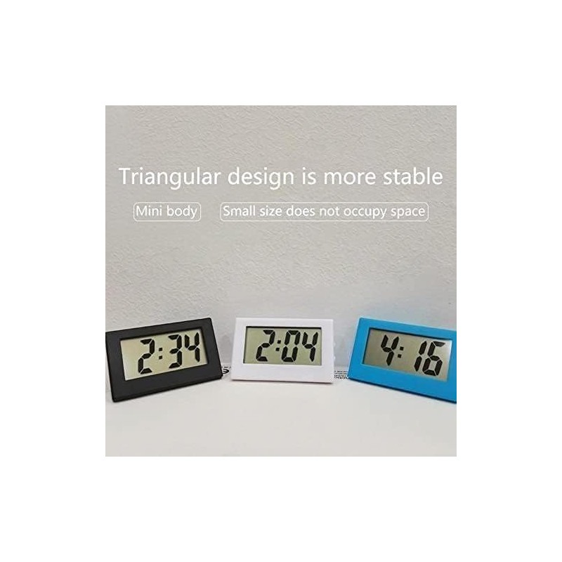 Mini Digital LCD Clock, Car Dashboard and Desktop Alarm Clock,