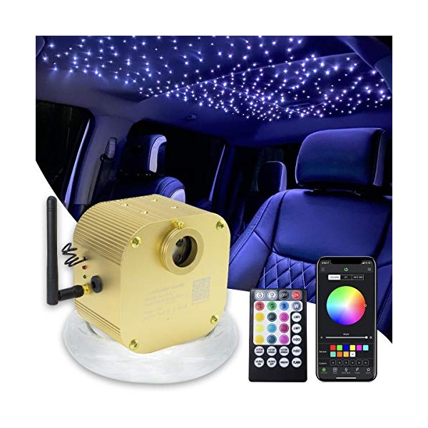 AMKI 16W Bluetooth Twinkle Fiber Optic Star Ceiling Lights Lamp