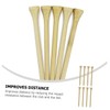 Kisangel 100pcs Bamboo Golf Tees Wooden Holders for Indoor and