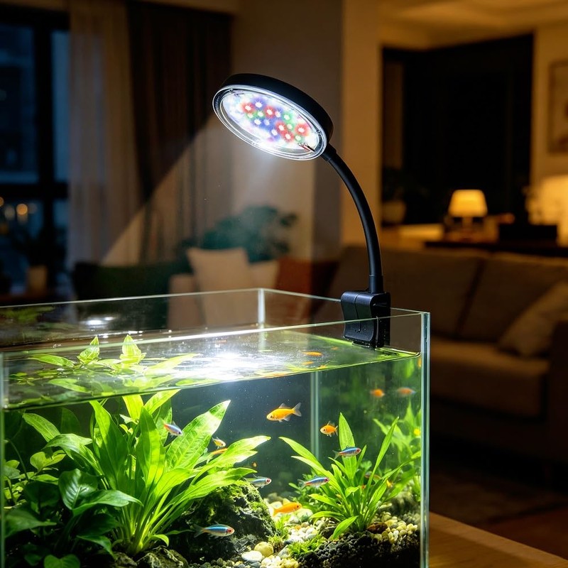 DaToo 6W Aquarium LED Light for 1-5 Gallon Betta Fish
