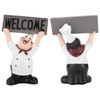 Chef Sculpture Raise Your Hands Welcome Resin France Cook Ornaments