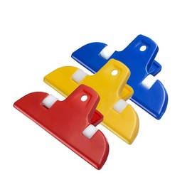 Westmark 3 kleine Beutelclips/Verschlussklammern, Kunststoff, Mini, Gelb/Blau/Rot, 52182230