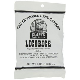Claeys Old Fashioned Licorice Hard Candy 6 oz.
