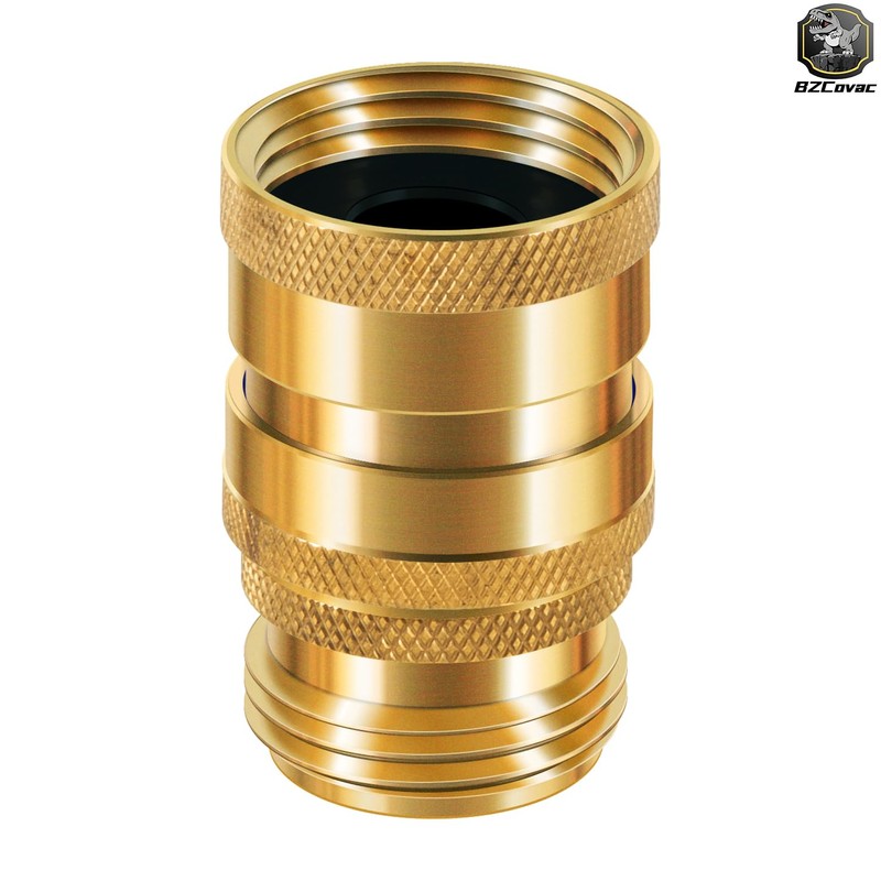 Bzcovac Heavy Duty Brass Hose Quick Disconnect Set for Dramm,